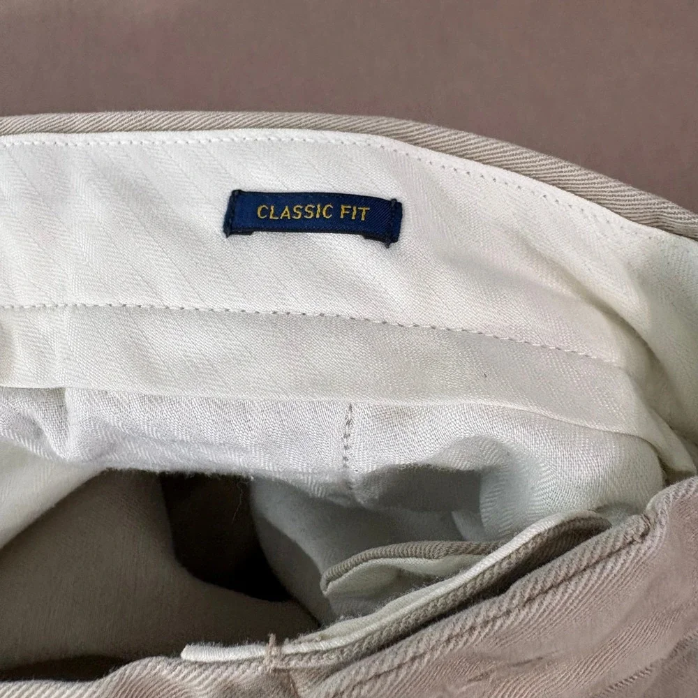 Polo‎ Ralph Lauren Pants Mens 36x30 Khaki Chinos Classic Fit Cotton Twill Casual